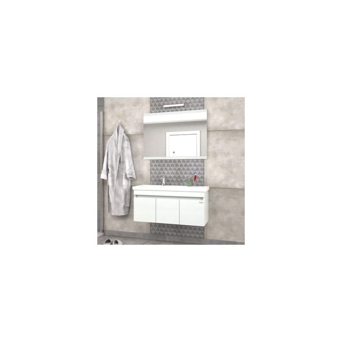 Pierre Cardin Summer 100 cm Snow White Banyo Dolabı Beyaz Renk