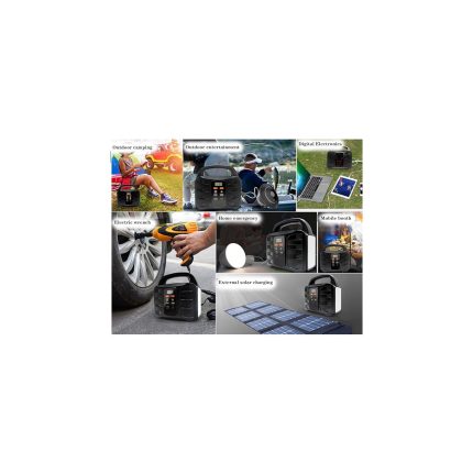 Portable SOLARECO Taşınabilir Güneş Paneli + Güç Istasyonu + Kamuflaj Çanta