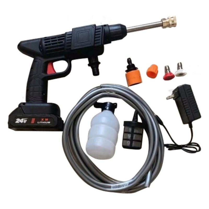 Powermaster Şarjlı Basınçlı Oto Yıkama ve Şampuan Hazneli
