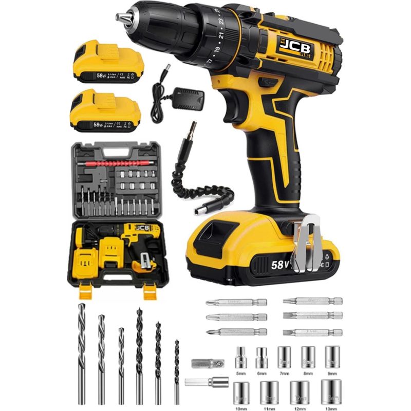 Projcb Plus Pro Jcb Plus American Technology 58 V 6 Ah Wick Samsung Çift Akülü Şarjlı Matkap Prof Set Hediyeli