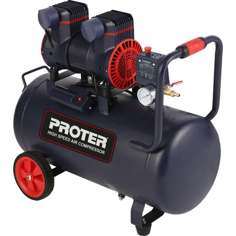Proter 50LT 2hp 8 Bar  Yüksek Hızlı Yağsız Sessiz Hava Kompresörü