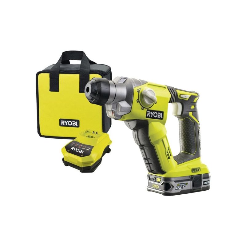 Ryobi R18SDS-125S Akülü Pnömatik Matkap Kırıcı Delici (Lithium ion 18 V)