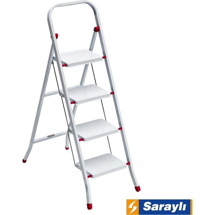 Saraylı Pratik Metal Merdiven 4 Basamaklı