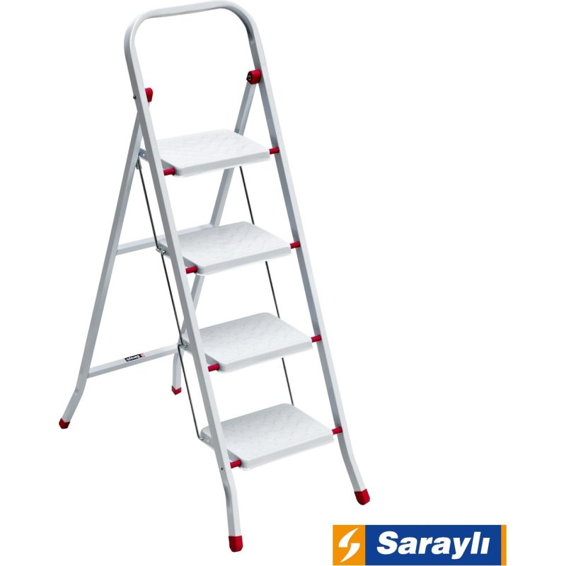 Saraylı Pratik Metal Merdiven 4 Basamaklı