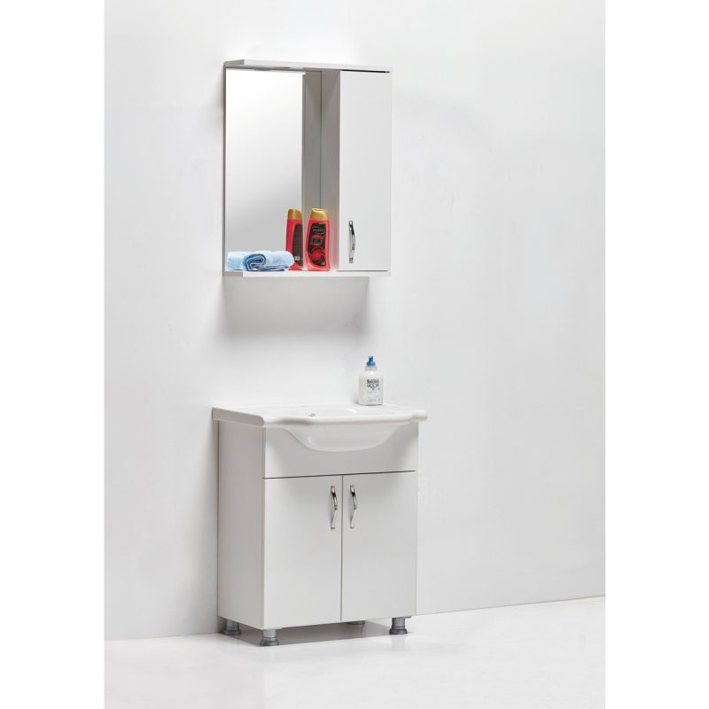 Saydam Banyo Klasik 65 cm Mdf Banyo Dolabı Beyaz