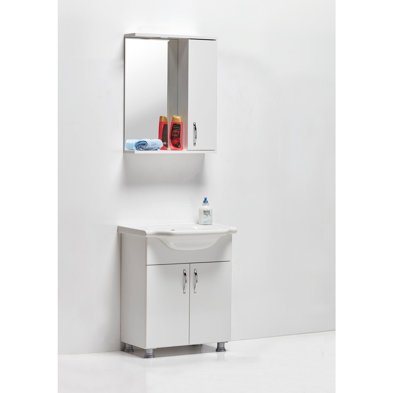 Saydam Banyo Klasik 65 cm Mdf Banyo Dolabı Beyaz