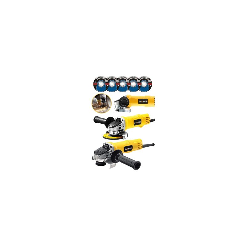 Snaiker Alman 2000 Watt Professional Çift Metal Şanzuman Avuç Içi Taşlama Makinesi 125 Mm + 5 Taş Hediyeli