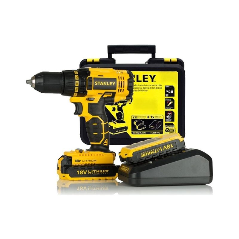 Stanley SBD20S2K 18Volt/1,5Ah Li-ion Çift Akülü Profesyonel Vidalama