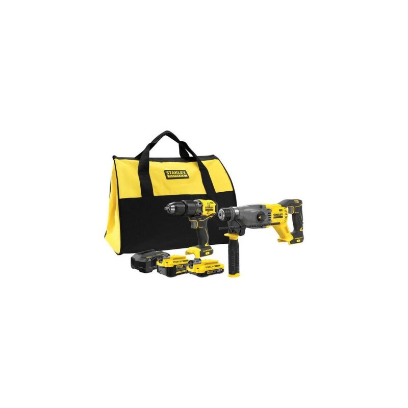 Stanley SFMCK216MDS 18V Fatmax® V20 Kömürsüz Darbeli Matkap ve Sds-Plus Kırıcı (1×4.0 Ah), (1×2.0 Ah)