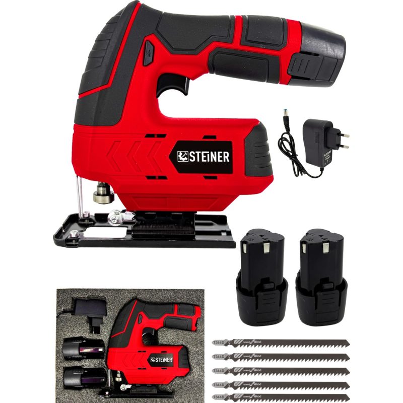 Steiner Alman 12 V 3.0 Ah Li-Ion Çift Akülü Şarjlı Dekupaj Testere
