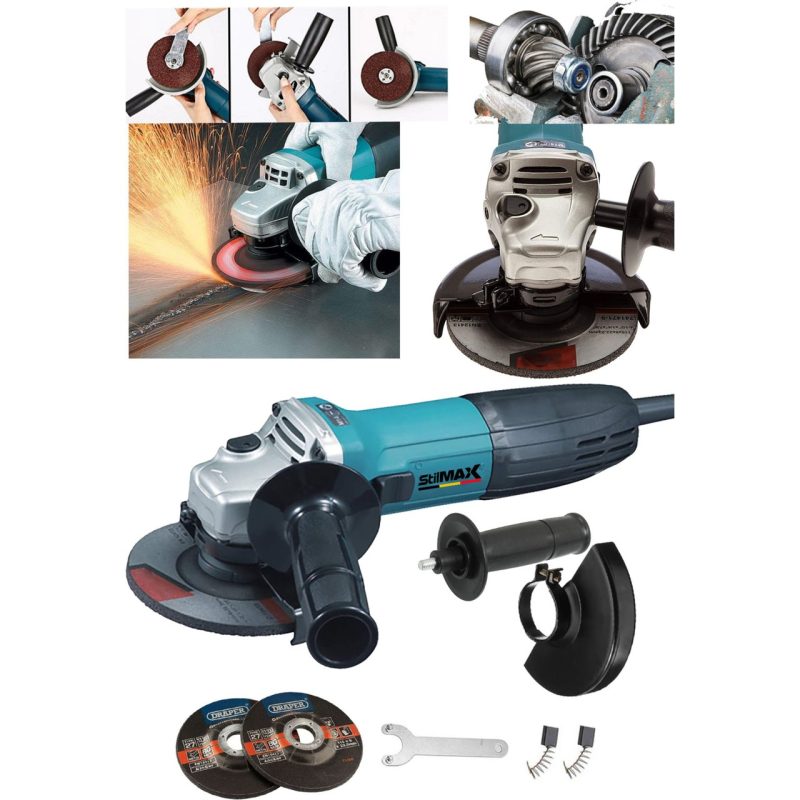 Stilmax Germany Metal Dişli Bakır Sargılı 3000W 115 Mm – 125 Mm Spiral Avuç Içi Kesme ve Taşlama Makinası