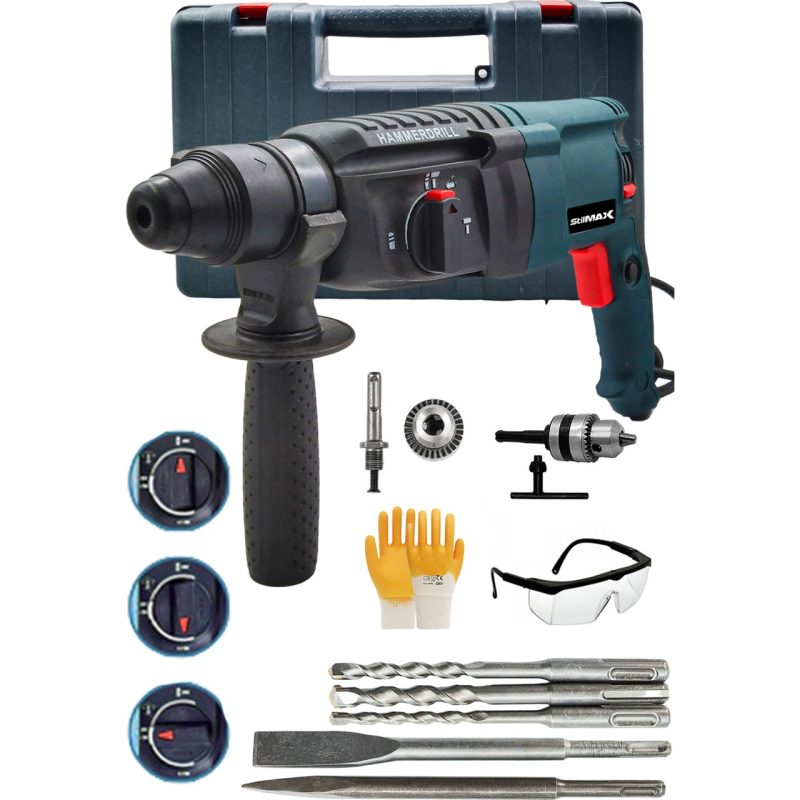 Stilmax Metal Kırıcı Delici Darbeli Matkap 2-26 Mm Hiltı 5.5 J 4000W ve Mandren