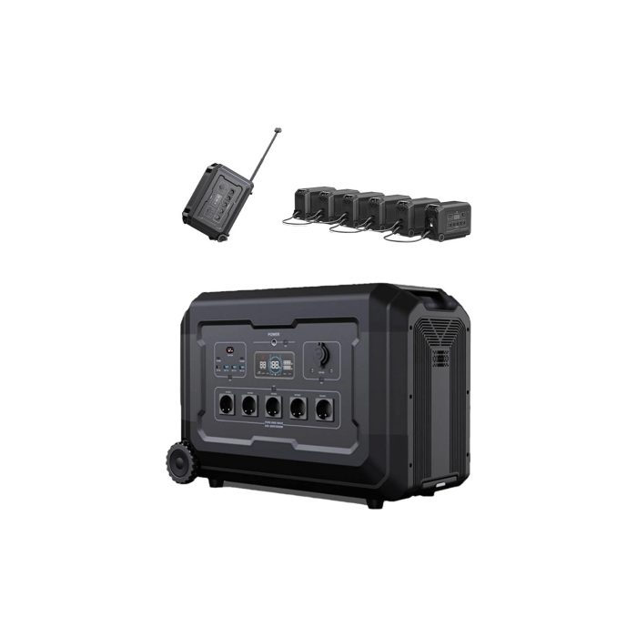 Storcell Elektrikli Araç Paket(3), 5 KW=5000 W Sessiz Hibrit Jeneratör,taşınabilir Güç KAYNAĞI,5040WH Lifepo4