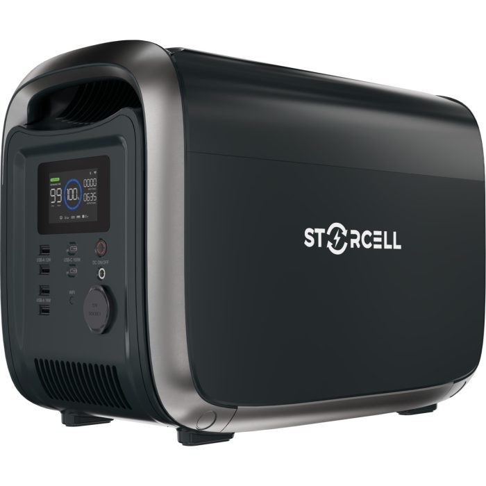 Storcell NE-1200MINI Taşınabilir Güç Kaynağı 922WH Kapasite, 1200W Güç (X-Turbo ile Sürekli 2400W Güç) – Ev Karavan ve Dış Mekan Kullanımı Için Lifepo4 Bataryalı Solar Jeneratör