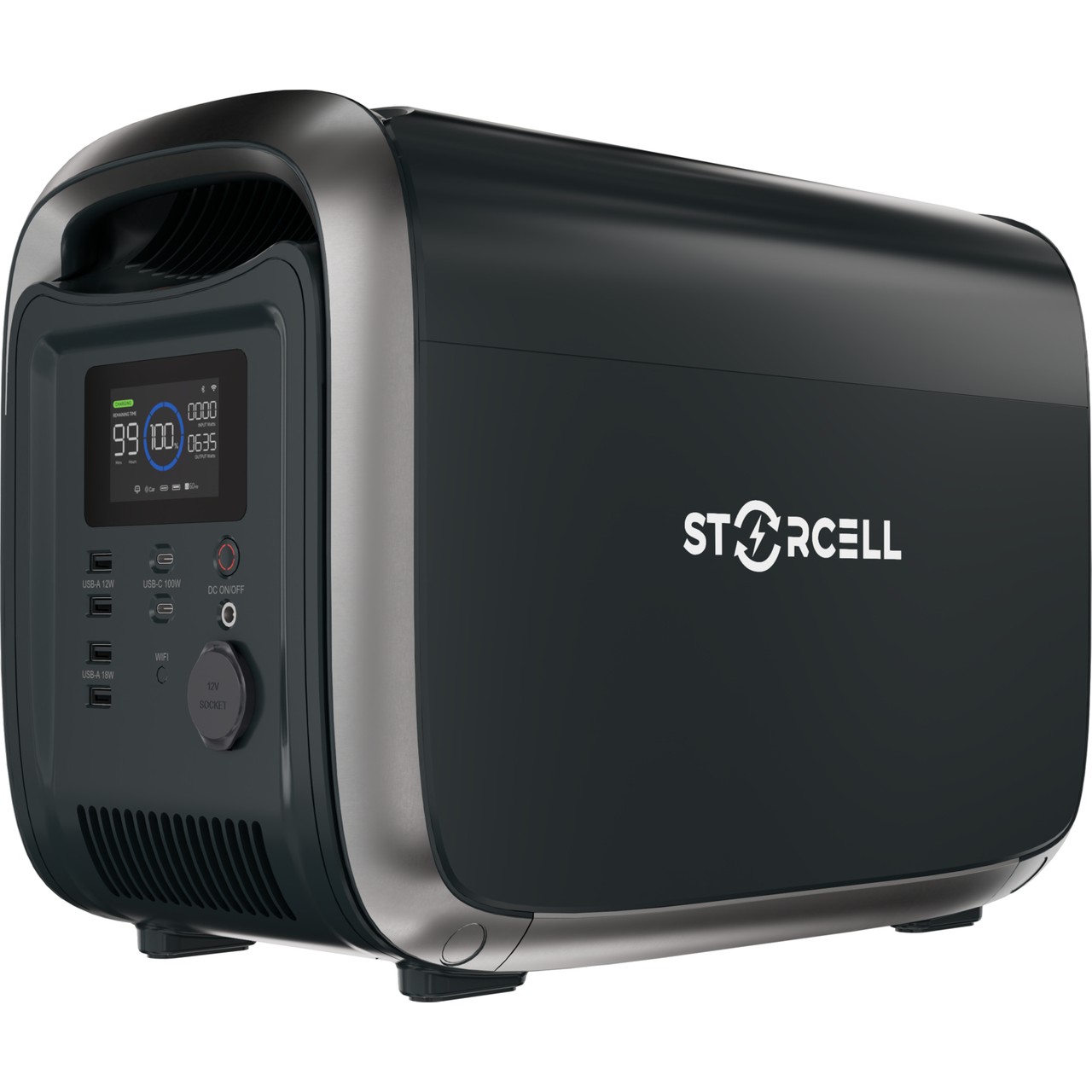 Storcell NE-1200MINI Taşınabilir Güç Kaynağı 922WH Kapasite, 1200W Güç (X-Turbo ile Sürekli 2400W Güç) – Ev Karavan ve Dış Mekan Kullanımı Için Lifepo4 Bataryalı Solar Jeneratör