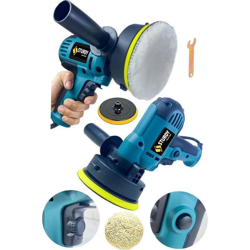 Sturdy Power Profesyonel 2400 Watt 6 Kademe Hız Kontrol Ayarlı Koltuk Yıkama, Cold Serıes Polisaj Makinesi