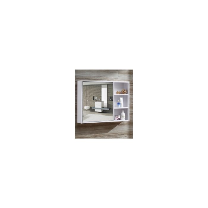 Taç Dekorasyon Banyo Dolabı Aynalı Üst Modülü