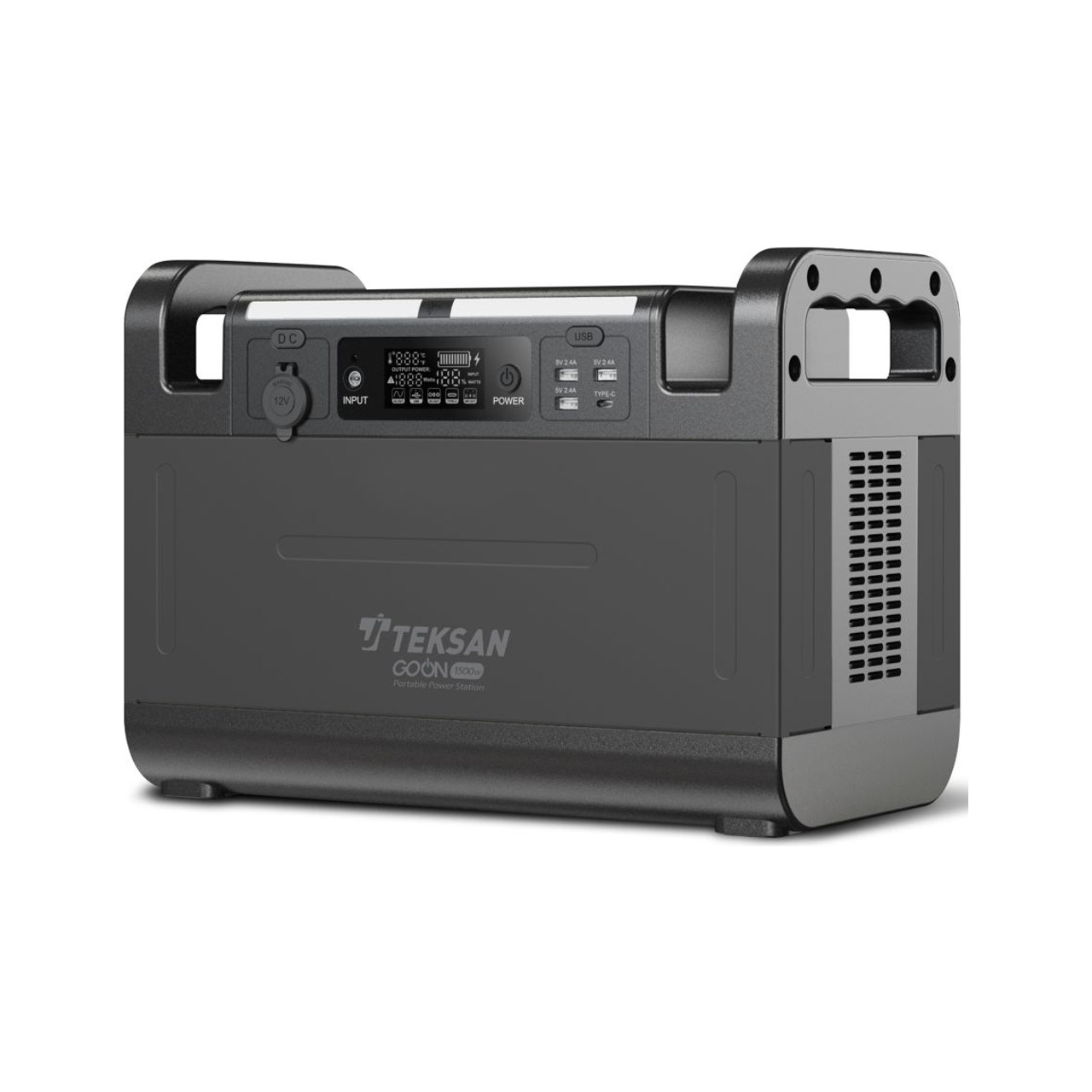Teksan GO ON 1500W Taşınabilir Güç İstasyonu, Güneş Paneliyle Şarj Desteği, Hafif, LiFePO4, LED