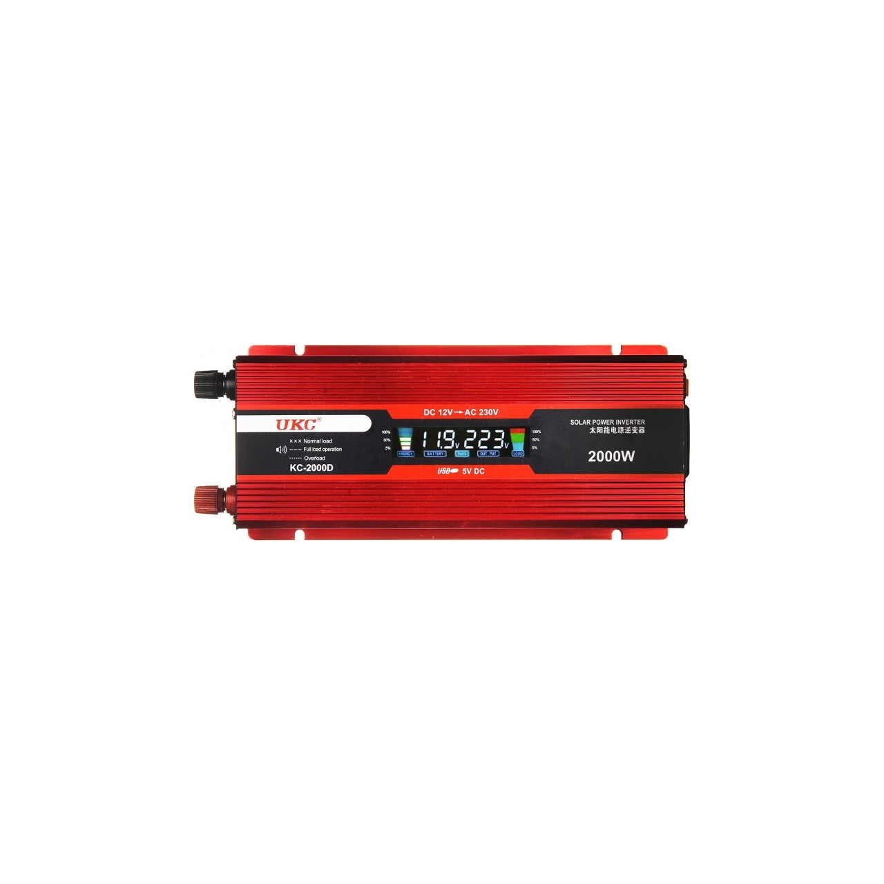 Ukc 2000W Inverter Dönüştürücü Dc 12V Ac 220 V 50 Hz Tam Koruma Ac Güç Inverteri USB Şarj Adaptörü