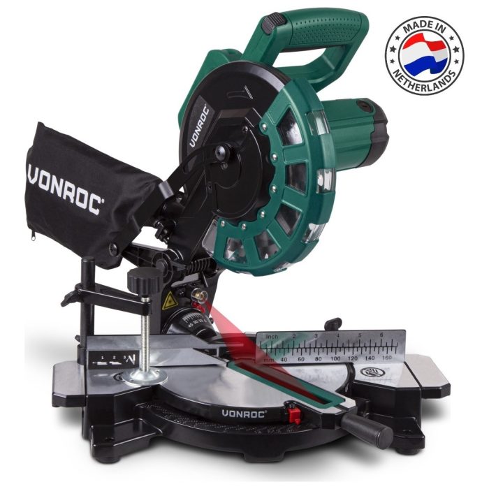 VONROC Lazerli Radyal Gönye Testere – 1700W – 216mm – 40 Diş