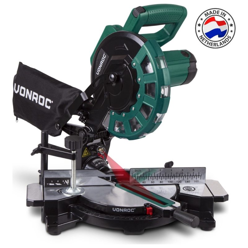 VONROC Lazerli Radyal Gönye Testere – 1700W – 216mm – 40 Diş