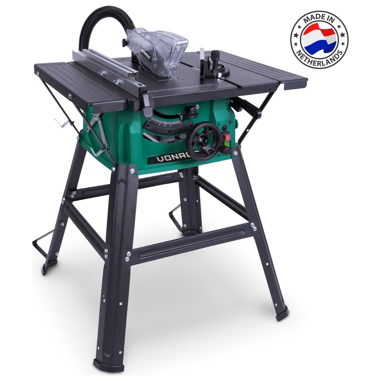 VONROC Tezgah Testere – 1500W – 210mm – 40T Testere Bıçağı Dahil Tabanlı