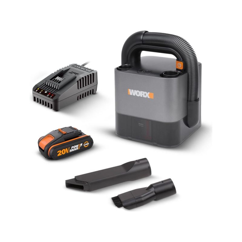 Worx WX030 20VOLT 2.0AH. 30W/10KPA Li-Ion Flexi Esnek Hortumlu Profesyonel Kompakt Şarjlı Süpürge