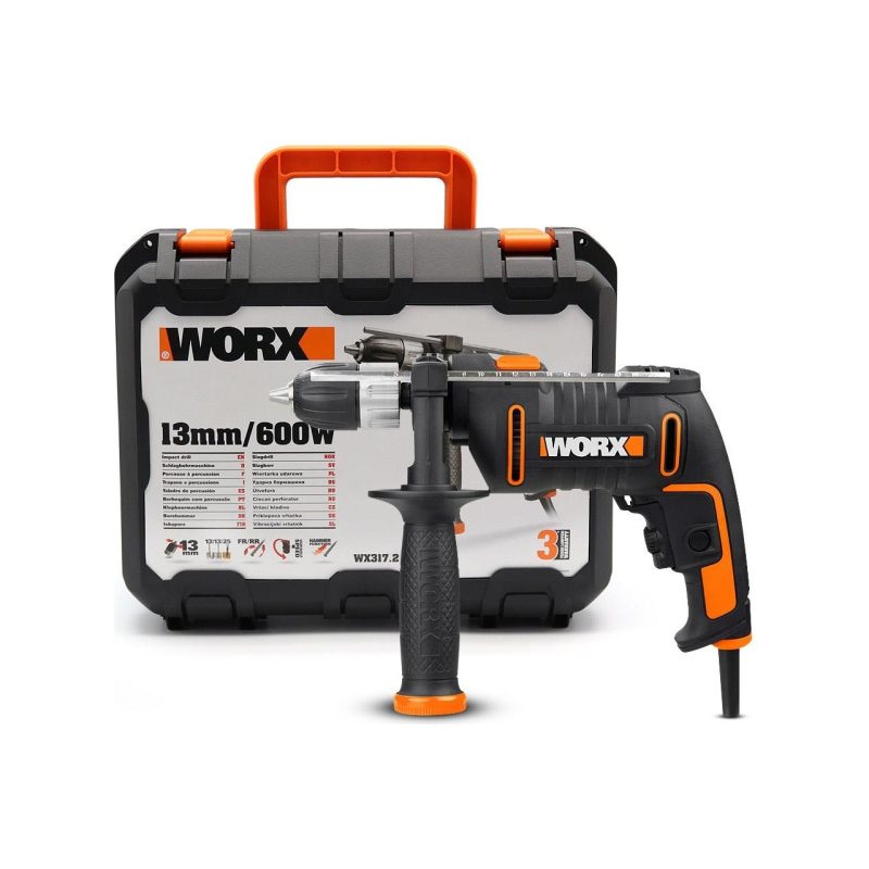 Worx WX317.2 600 Watt 13 mm Darbeli Matkap