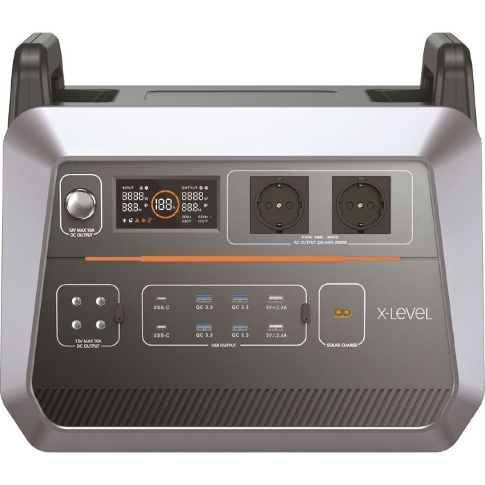 X-Level X-Powerultra Taşınabilir Güç Istasyonu 480000MAH-1536 Wh 220 Watt Siyah