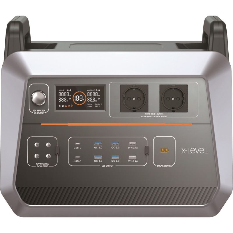 X-Level X-Powerultra Taşınabilir Güç Istasyonu 480000MAH-1536 Wh 220 Watt Siyah