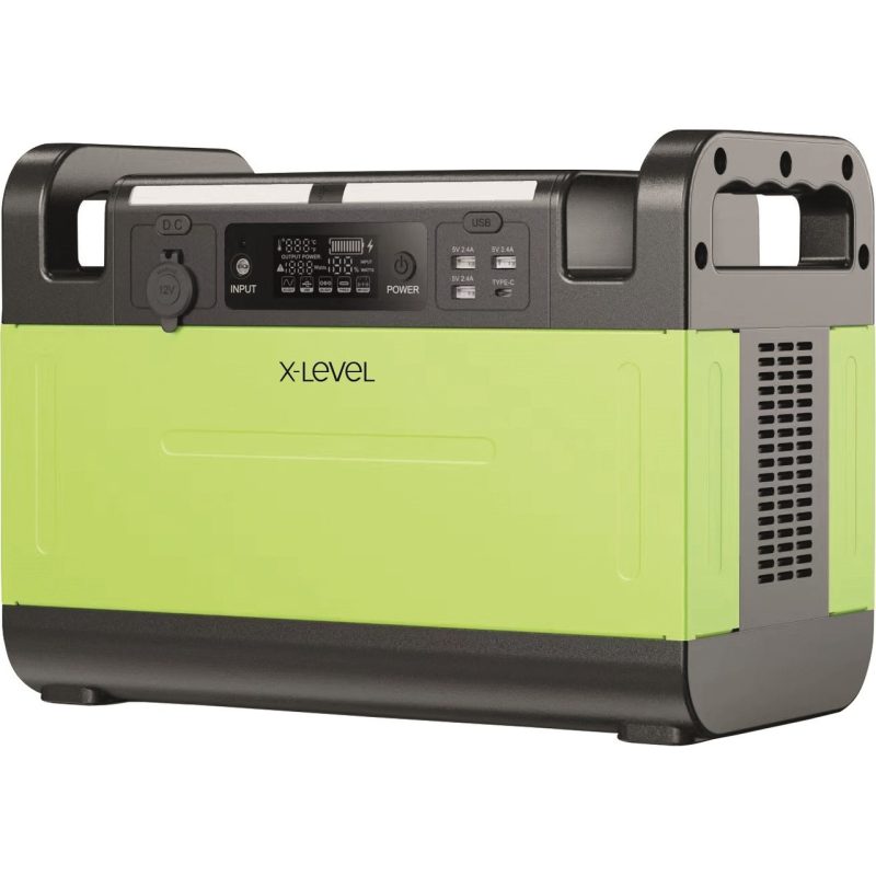 X-Level XPS1003 X-Powermax Taşınabilir Güç Istasyonu 378000MAH-1209 Wh Yeşil