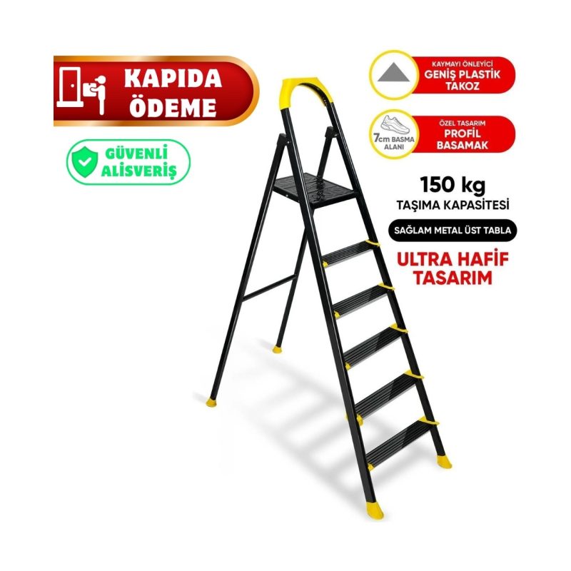 Zigana Hardy 5+1 Basamaklı Özel Tasarım Hafif Merdiven (Ev Tipi)