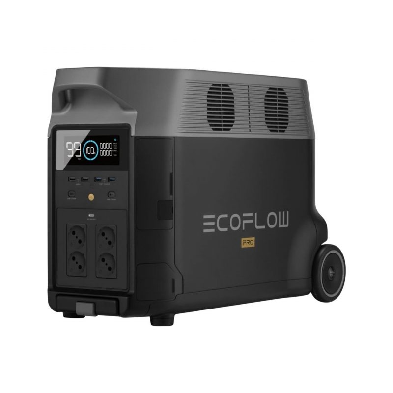 EcoFlow Delta Pro Taşınabilir Güç Kaynağı – 3600Wh Kapasite, 4x3600W (X-Boost 4500W) Çıkış Gücü, Ev, Karavan, Tekne ve Dış Mekan Kullanımı İçin LiFePO4 Bataryalı Solar Jeneratör
