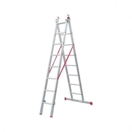 Beykon 2×2,5toplam 6 Metre Alüminyum A Tipi Sürgülü  Merdiven