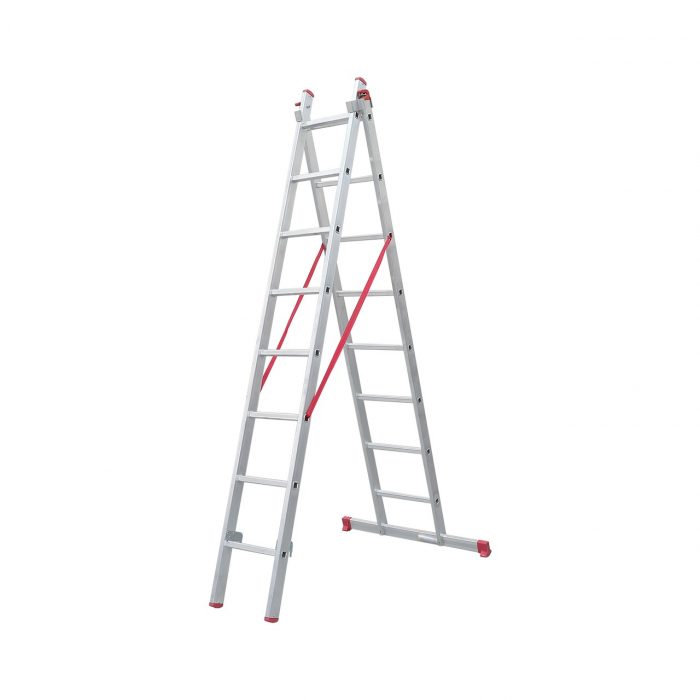 Beykon 2×2,5toplam 6 Metre Alüminyum A Tipi Sürgülü  Merdiven