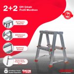 Asvera Çift Çıkışlı Profil Merdiven 2+2