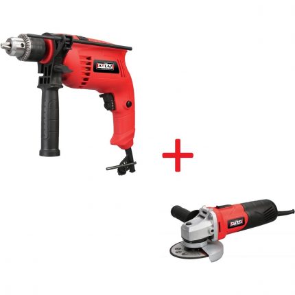 Attlas Eco 2’li Set Darbeli Matkap + Avuç Taşlama
