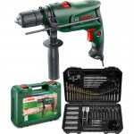 Bosch Easyimpact 600 13MM 600 Watt Darbeli Matkap + 103 Parça Matkap Ucu Vidalama Ucu Lokma Ucu Seti + Sırt Çantası