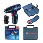 Bosch Professional GSB 120 LI 2 AH Çift Akülü Darbeli Delme Vidalama + Aksesuar Seti
