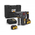 Cat DX21 18VOLT 4.0AH 2.2j Li-Ion Çift Akülü Şarjlı Kömürsüz Profesyonel Sds-Plus Pnömatik Kırıcı/delici