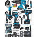 Daflong Avantajlı 4’lü Set 2-26 Şarjlı Hilti- TAŞLAMA-13MMDARBELI Matkap-Şarjlı Somun Sıkma