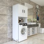 ESMOPA MOBİLYA Çok Amaçlı Banyo Çamaşır Makinası Dolabı