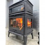 FLAME STOVE FS-045KOMPLE PİK DÖKÜM  RETRO LÜX FIRINLI  SÖMİNE SOBA