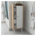 Lagomood Ruby Çok Amaçlı Dolap Banyo Mutfak Beyaz Meşe