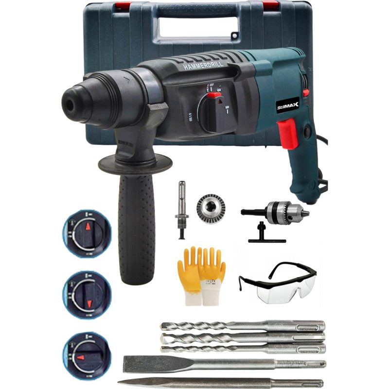 Stilmax Metal Kırıcı Delici Darbeli Matkap 2-26 Mm Hiltı 5.5 J 4000W ve Mandren