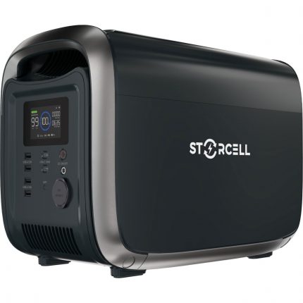 Storcell NE-1200MINI Taşınabilir Güç Kaynağı 922WH Kapasite, 1200W Güç (X-Turbo ile Sürekli 2400W Güç) – Ev Karavan ve Dış Mekan Kullanımı Için Lifepo4 Bataryalı Solar Jeneratör
