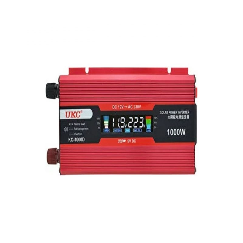 Ukc 1000W Inverter Dönüştürücü Dc 12V Ac 220 V 50 Hz Tam Koruma Ac Güç Inverteri USB Şarj Adaptörü