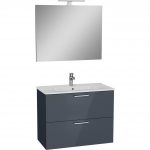 VitrA Mia 75100 Banyo Dolabı Seti Çekmeceli 80 cm Antrasit