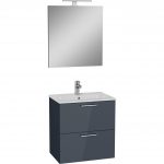 VitrA Mia 75102 Banyo Dolabı Seti Çekmeceli 60 cm Antrasit