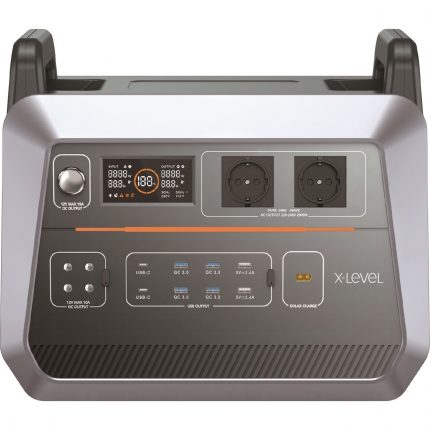 X-Level X-Powerultra Taşınabilir Güç Istasyonu 480000MAH-1536 Wh 220 Watt Siyah